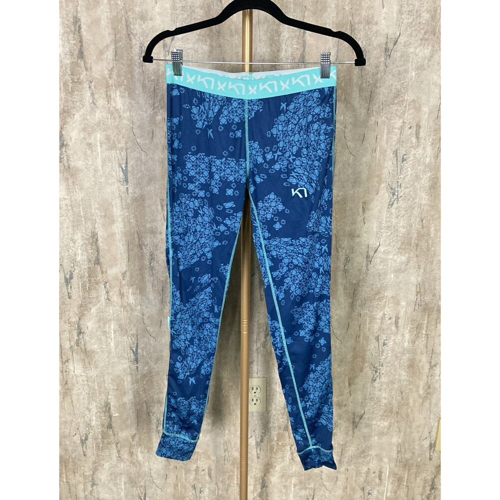 KARI TRAA Vilde Thermal Small Ankle Athletic Pants Blue Active Running